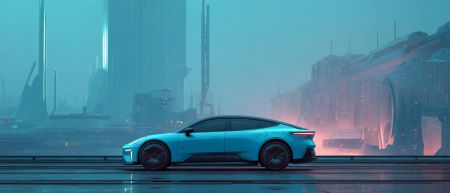 Цветовая палитра Zeekr 001 синий и голубой